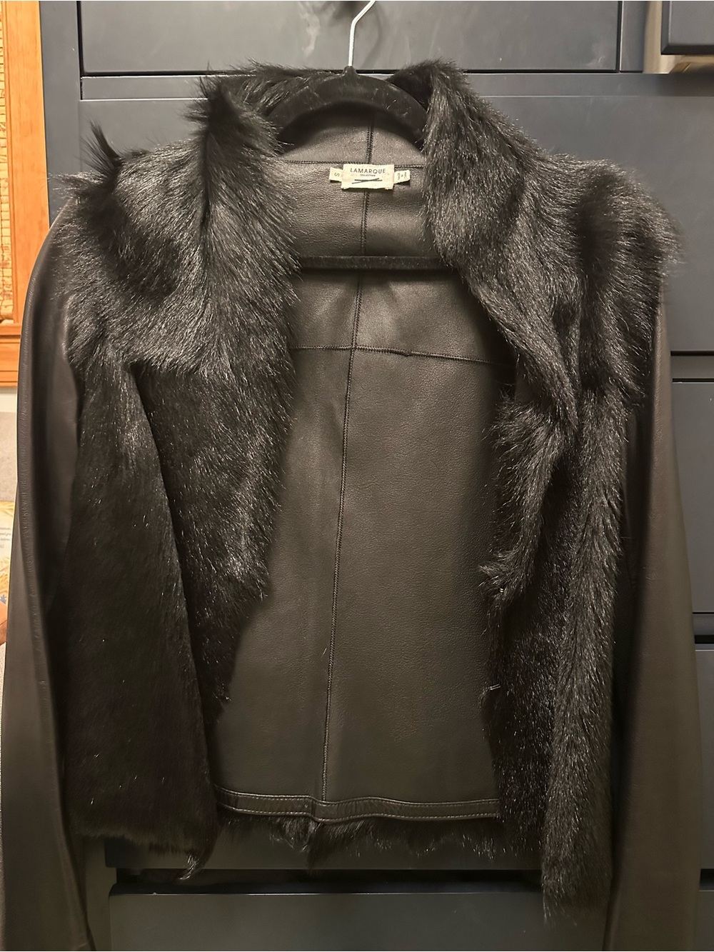 LeMarque Leather and Pony-Hair Jacket